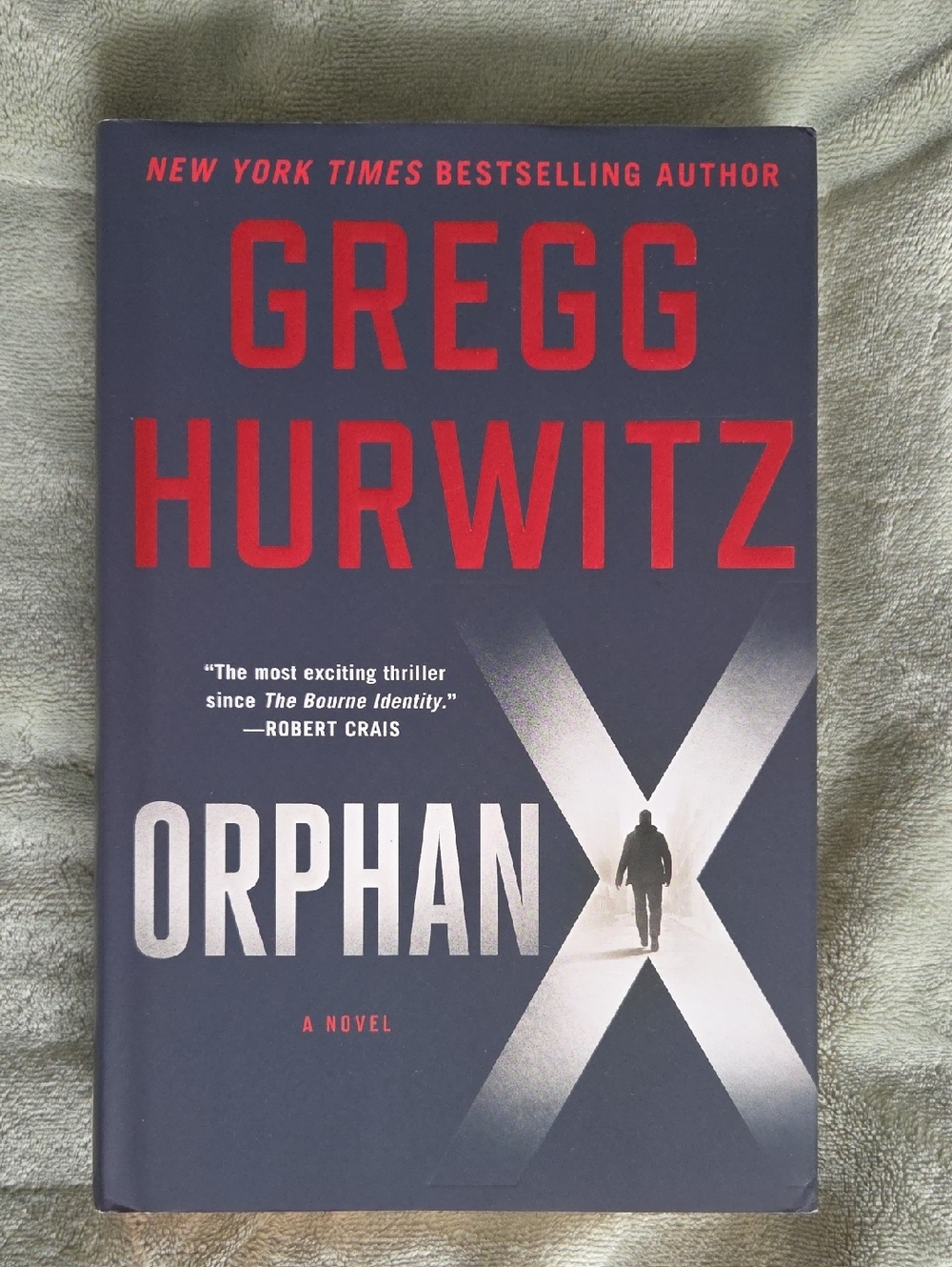 Gregg Hurwitz "Orphan X" Hardcover Novel - Red & Navy Cover